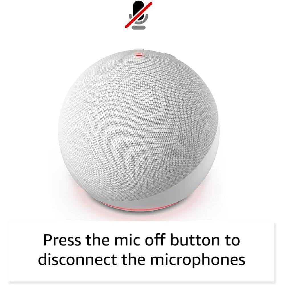 Echo Dot (5Th Gen) Smart Speaker with Alexa Glacier White